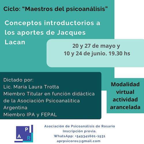 Ciclo: "Maestros del Psicoanálisis"