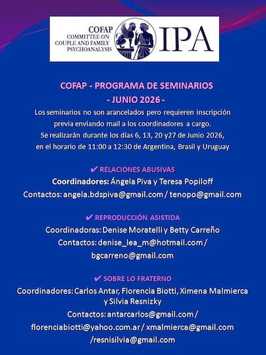 COFAP - PROGRAMA DE SEMINARIOS