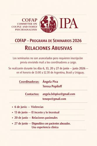 COFAP seminarios en junio