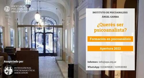 ¿ESTAS INTERESADO EN HACER LA FORMACIÓN PSICOANALÍTICA EN EL INSTITUTO DE APA?
