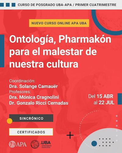 ONTOLOGÍA, PHARMAKÓN PARA EL MALESTAR DE NUESTRA CULTURA