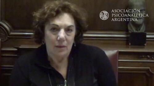 Panel: De la demanda a la entrada en análisis en la clínica actual. Dra. Beatriz Zelcer (APA)