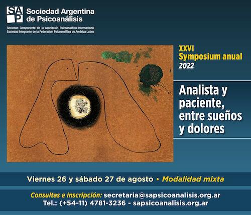 XXVI Symposium anual 2022 de la Sociedad Argentina de Psicoanálisis
