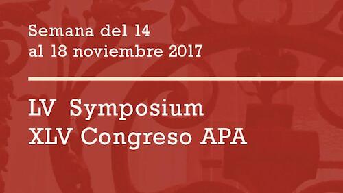 LV Symposium - XLV Congreso de APA