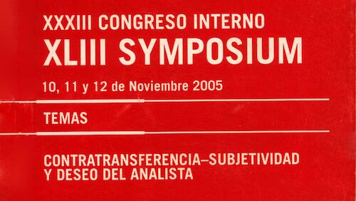 XXXIII Congreso Interno- XLIII Symposium