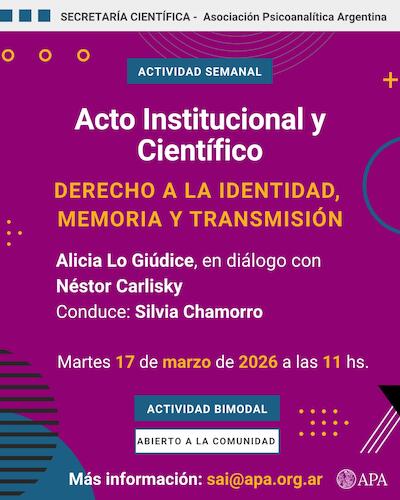 Acto Institucional y Científico