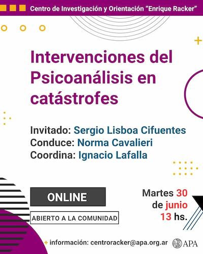 Intervenciones del Psicoanálisis en catástrofes