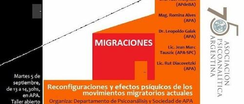 Reconfiguraciones y efectos psíquicos de los movimientos migratorios contemporáneos